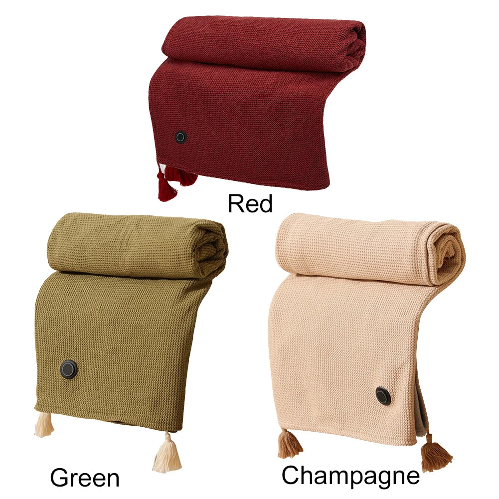 Wearable Heating Electric Blanket Shawl USB Heated Blanket Shawl Portable Body Warmer Blanket for Home Office